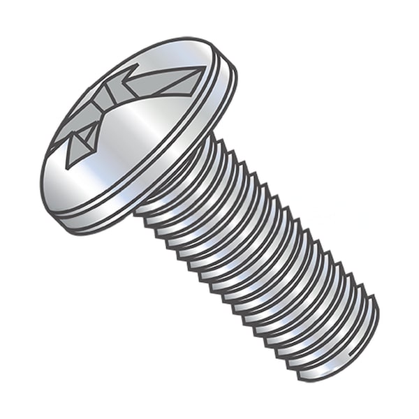 Usa Industrials #6-32 x 2 in Combination Phillips/Slotted Pan Machine Screw, Zinc Plated Steel BULK-SCRW-5046 - main